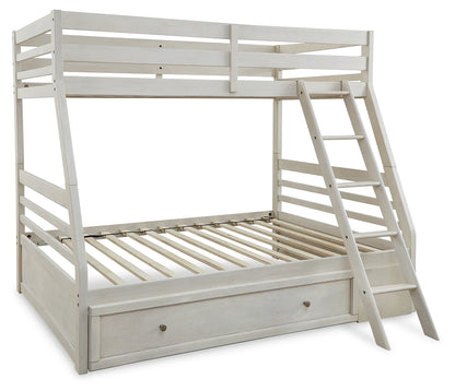 Robbinsdale Twin over Full with Storage and Mattresses - B742B39