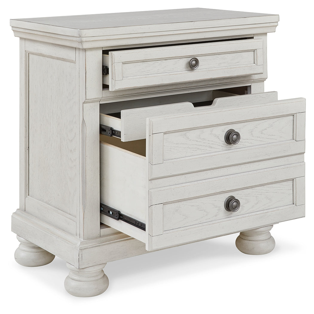 Robbinsdale Twin Sleigh Storage Bed, Dresser and Nightstand - B742B47