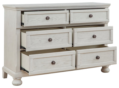 Robbinsdale Twin Sleigh Storage Bed, Dresser and Nightstand - B742B47