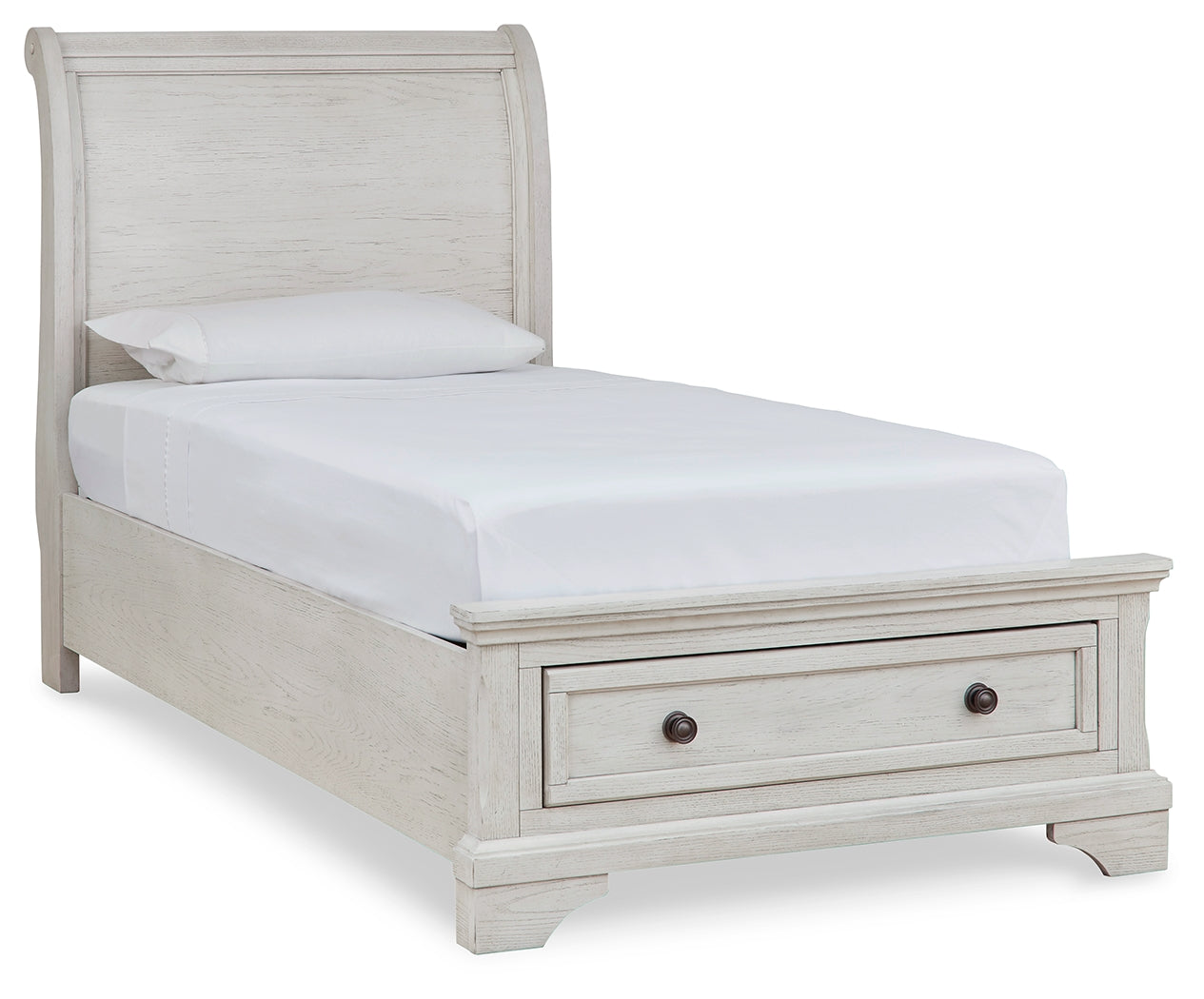Robbinsdale Twin Sleigh Storage Bed, Dresser and Nightstand - B742B47