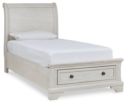 Robbinsdale Twin Sleigh Storage Bed, Dresser and Nightstand - B742B47