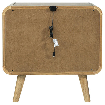 Robyn 2-drawer Nightstand Bedside Table Light Ash - 225092