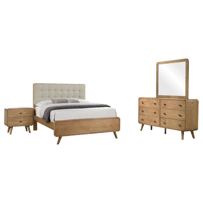 Robyn 4-piece Eastern King Bedroom Set Light Ash - 225091KE-S4