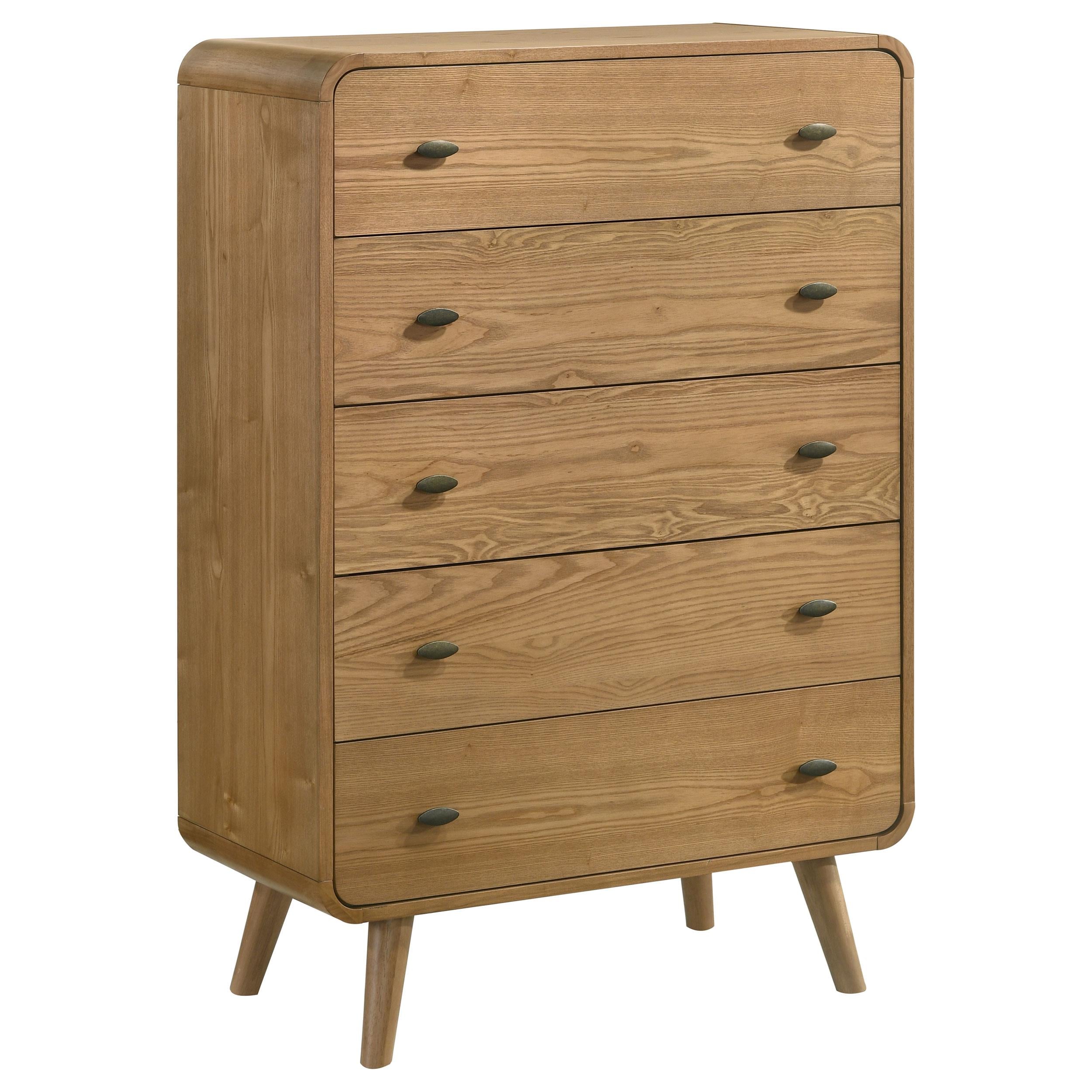 Robyn 5-piece Eastern King Bedroom Set Light Ash - 225091KE-S5