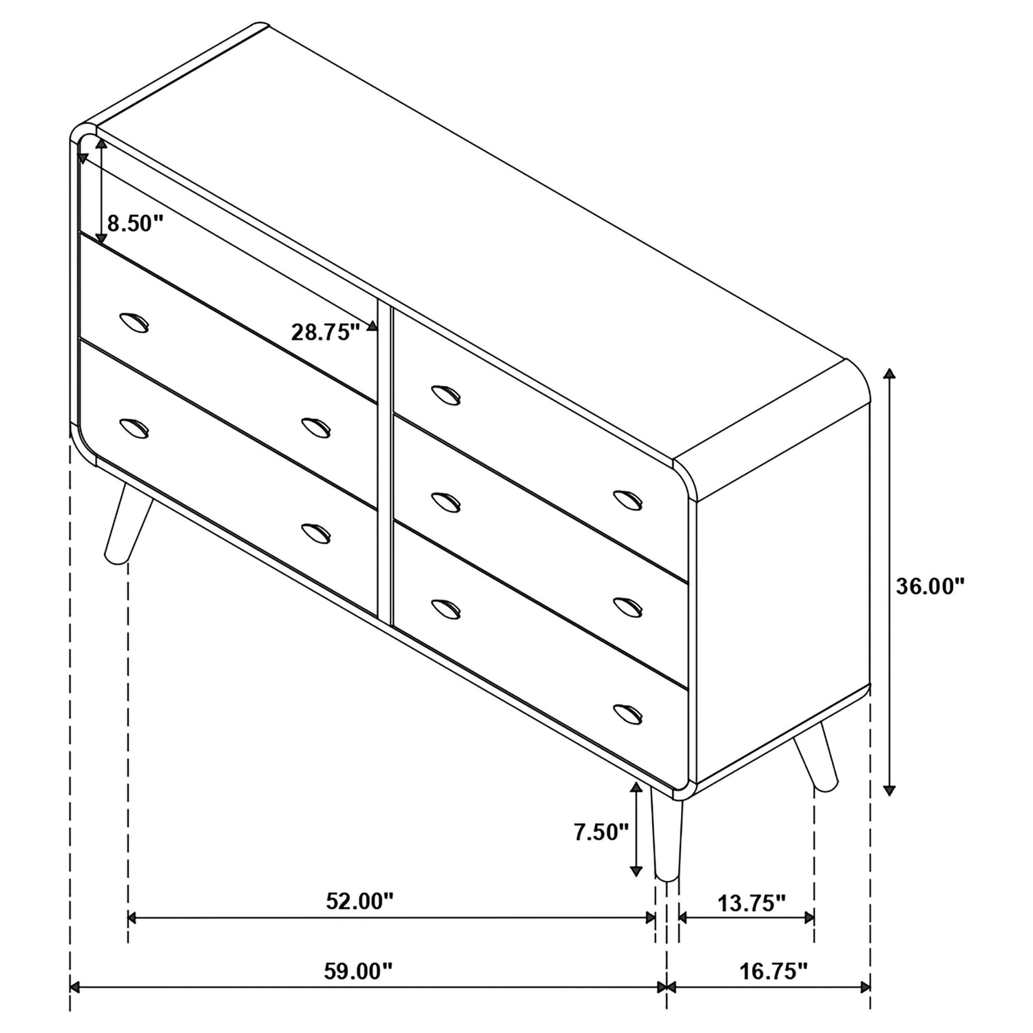 Robyn 5-piece Full Bedroom Set Dark Walnut - 205131F-S5