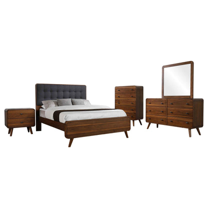 Robyn 5-piece Full Bedroom Set Dark Walnut - 205131F-S5