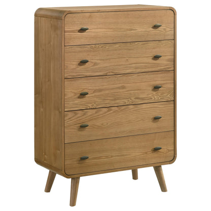Robyn 5-piece Twin Bedroom Set Light Ash - 225091T-S5
