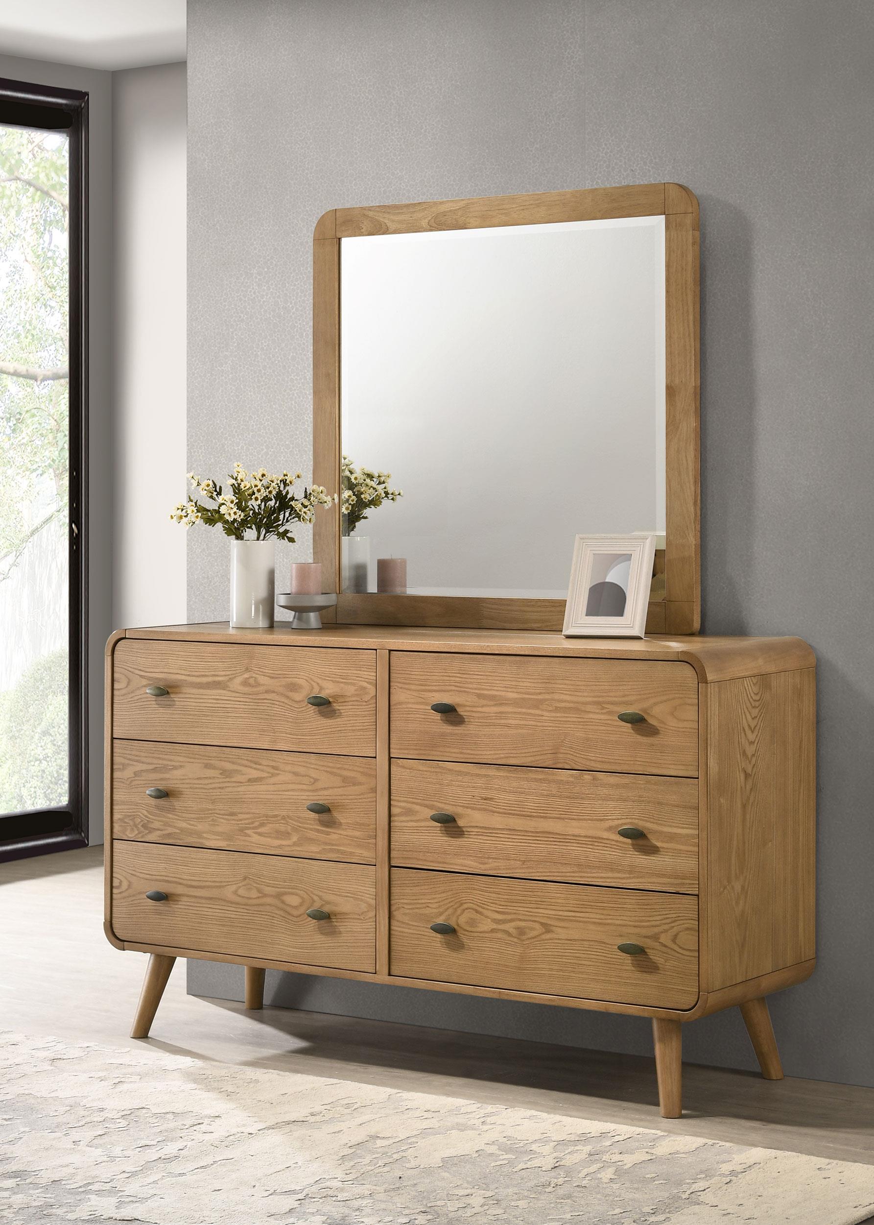 Robyn 6-drawer Bedroom Dresser Light Ash - 225093M