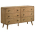 Robyn 6-drawer Dresser with Mirror Light Ash - 225093