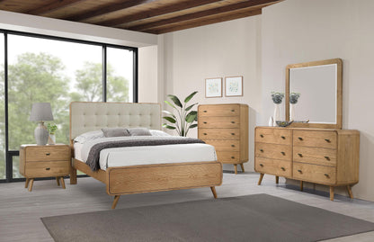 Robyn Wood California King Platform Bed Light Ash - 225091KW