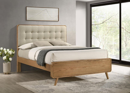 Robyn Wood California King Platform Bed Light Ash - 225091KW