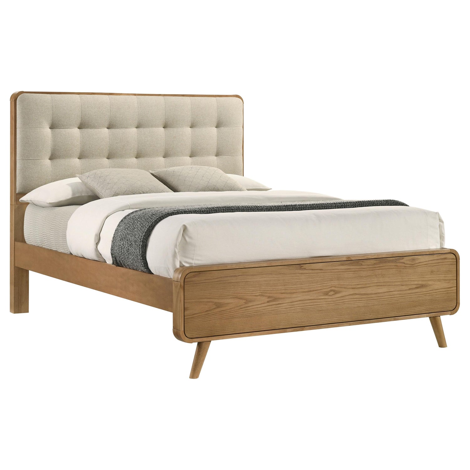 Robyn Wood Eastern King Platform Bed Light Ash - 225091KE