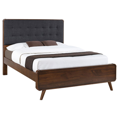 Robyn Wood Full Platform Bed Dark Walnut - 205131F