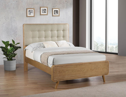 Robyn Wood Full Platform Bed Light Ash - 225091F
