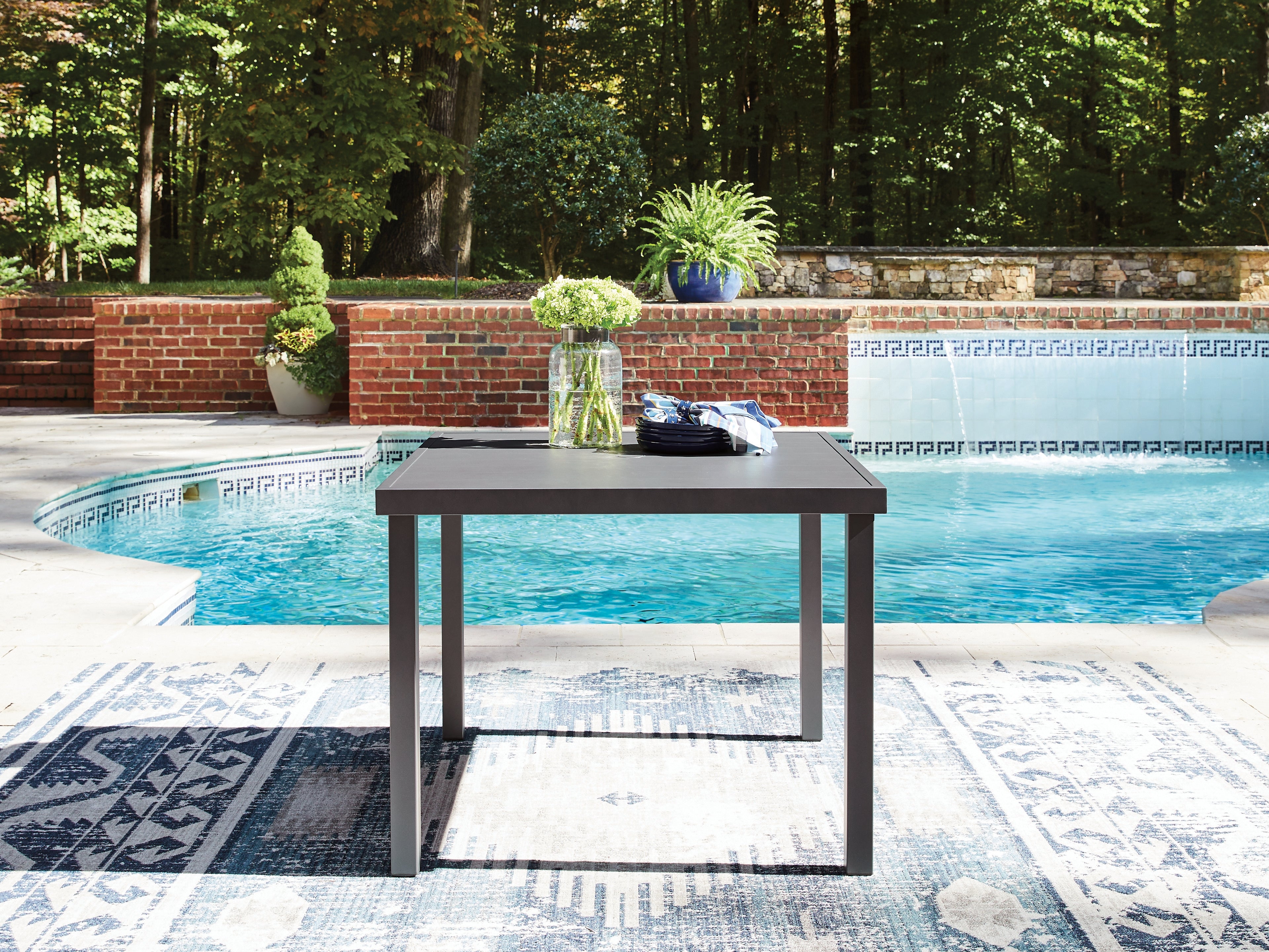 Rocky Creek Gray Outdoor Dining Table - PCP326-615