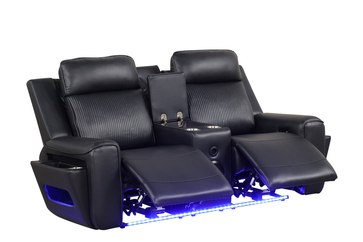 Rolls Royce Black Power Reclining Set - Rolls Royce Black 3PC Set