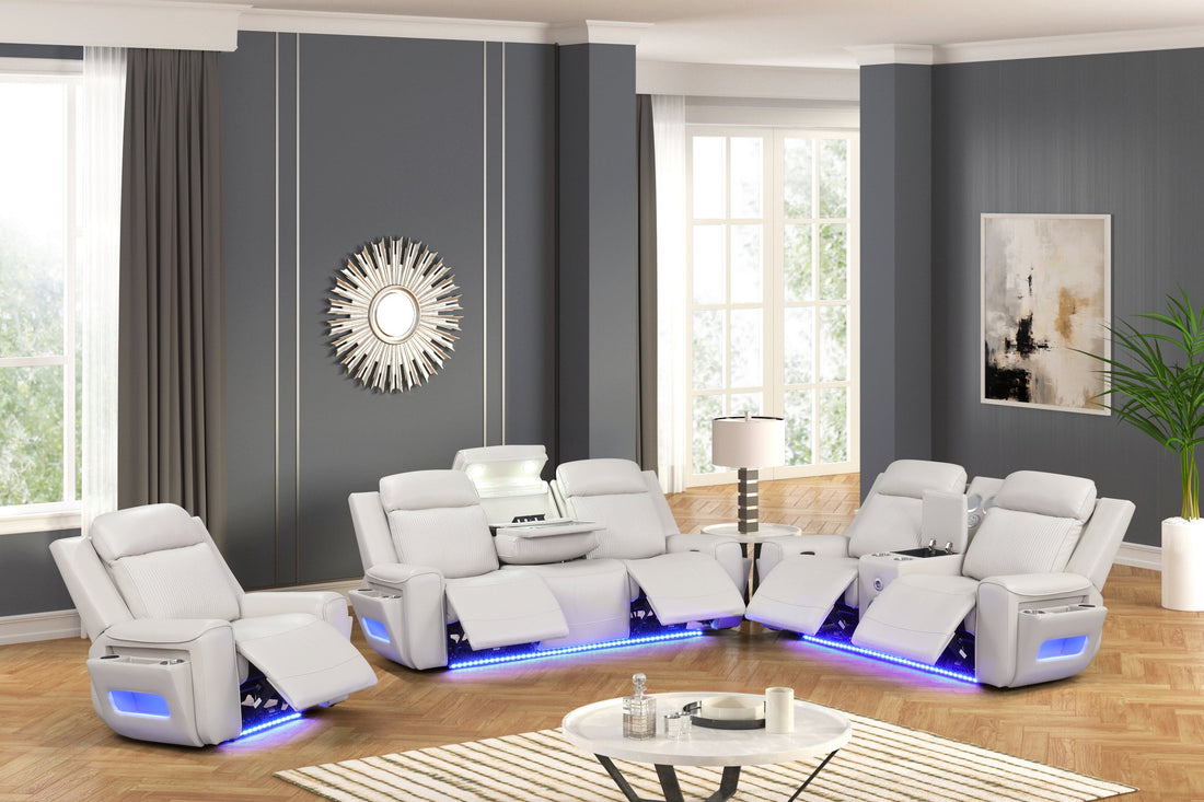 Rolls Royce Sand Power Reclining Set - Rolls Royce Sand 3PC Set