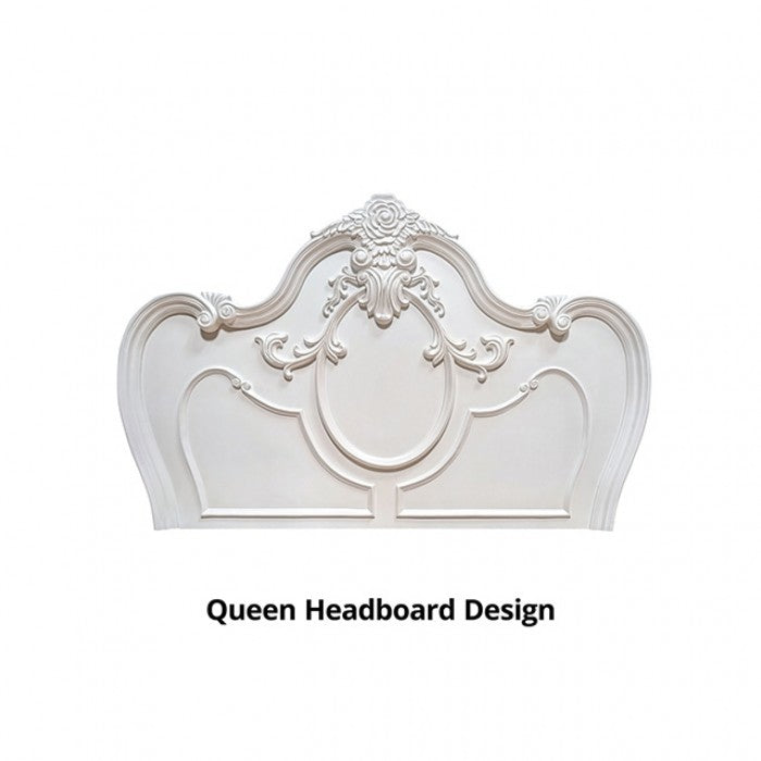 Roselli White King Bed