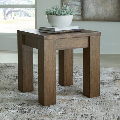 Rosswain Coffee Table with 2 End Tables in Warm Brown - PKG018509