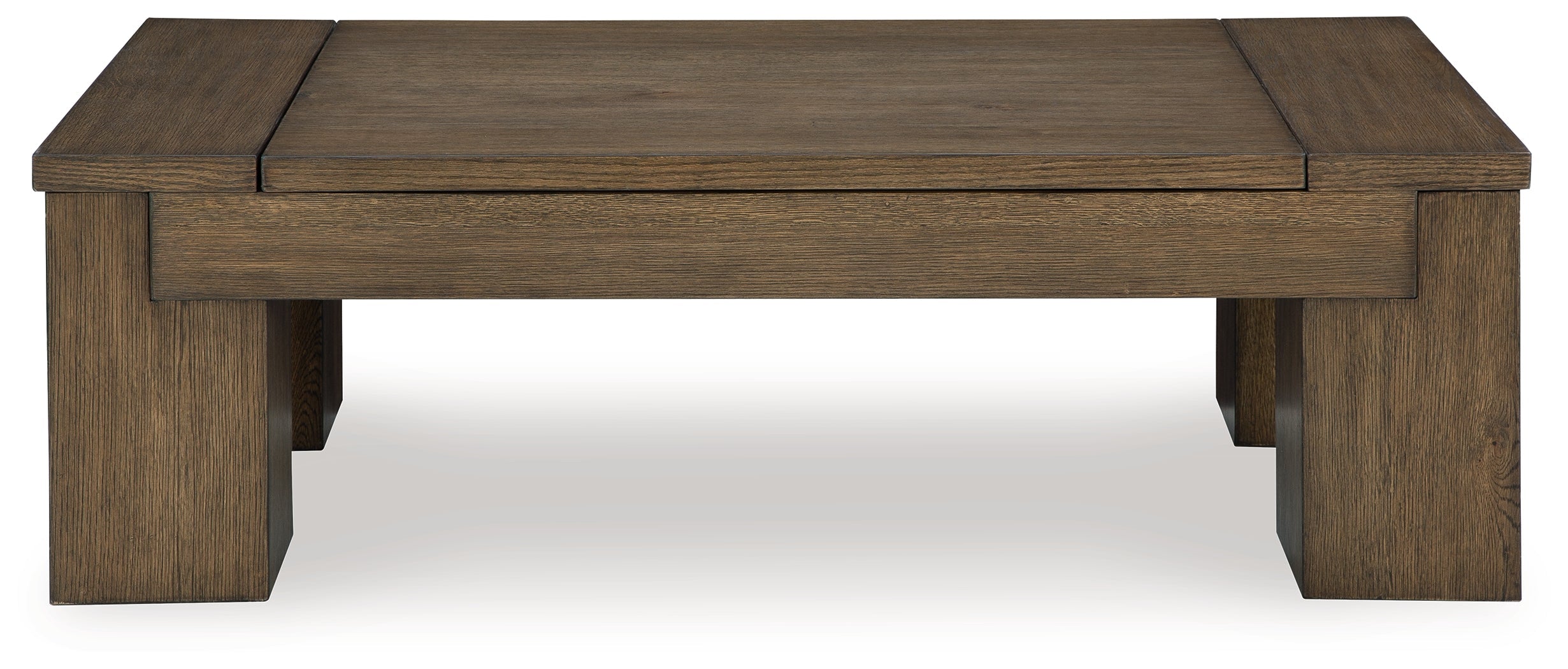 Rosswain Coffee Table with 2 End Tables in Warm Brown - PKG018509
