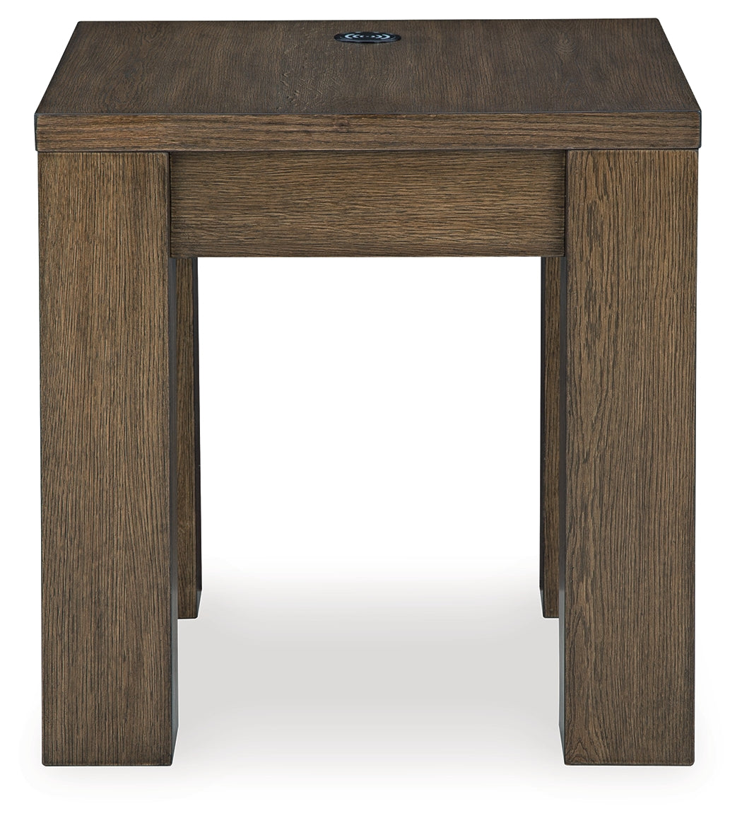 Rosswain Coffee Table with 2 End Tables in Warm Brown - PKG018509