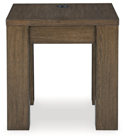 Rosswain Coffee Table with 2 End Tables in Warm Brown - PKG018509