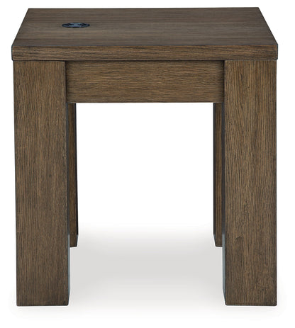 Rosswain Coffee Table with 2 End Tables in Warm Brown - PKG018509