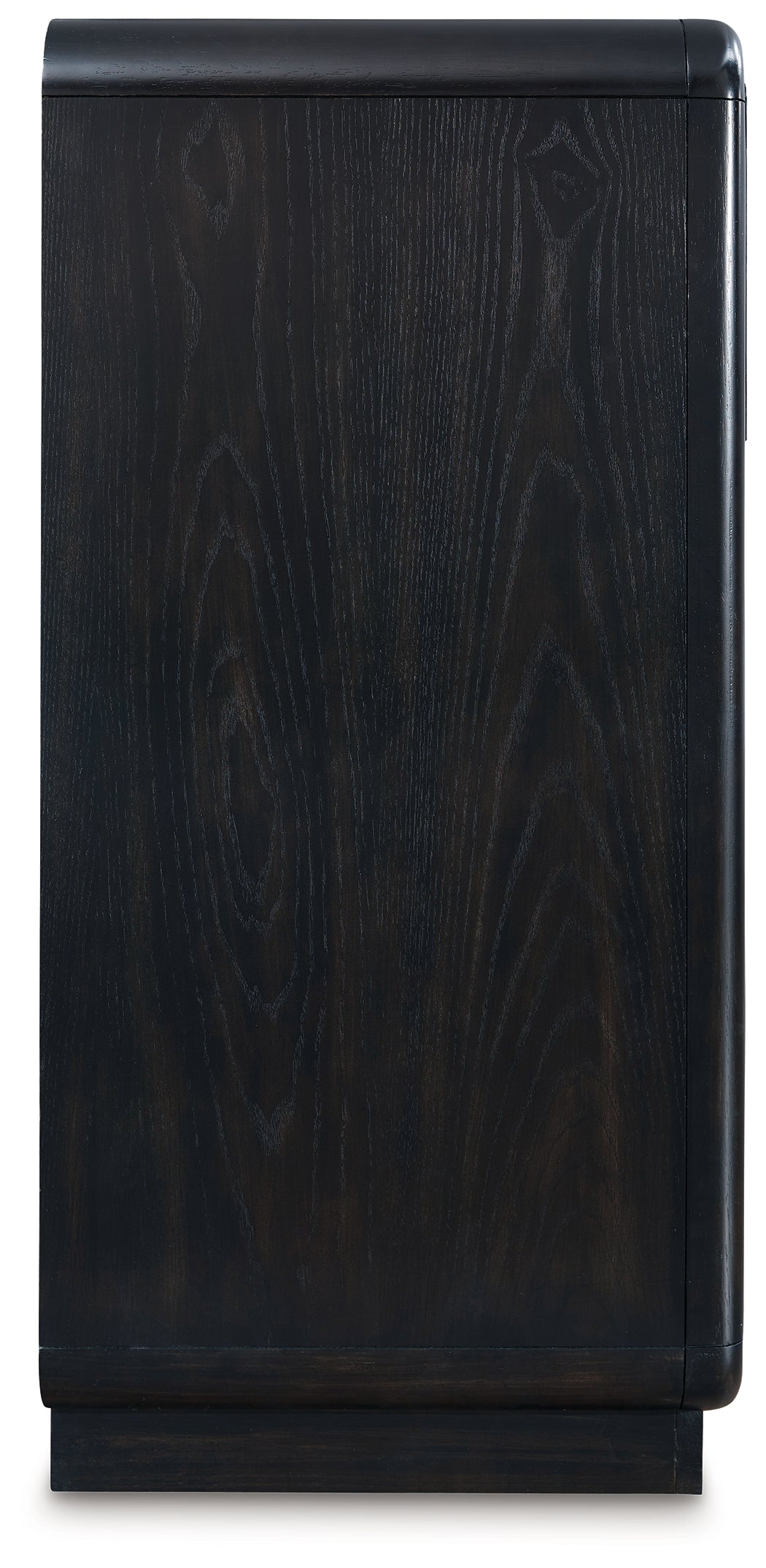 Rowanbeck California King Upholstered Panel Bed with Dresser and 2 Nightstands in Gray/Black from Ashley - Luna Furniture