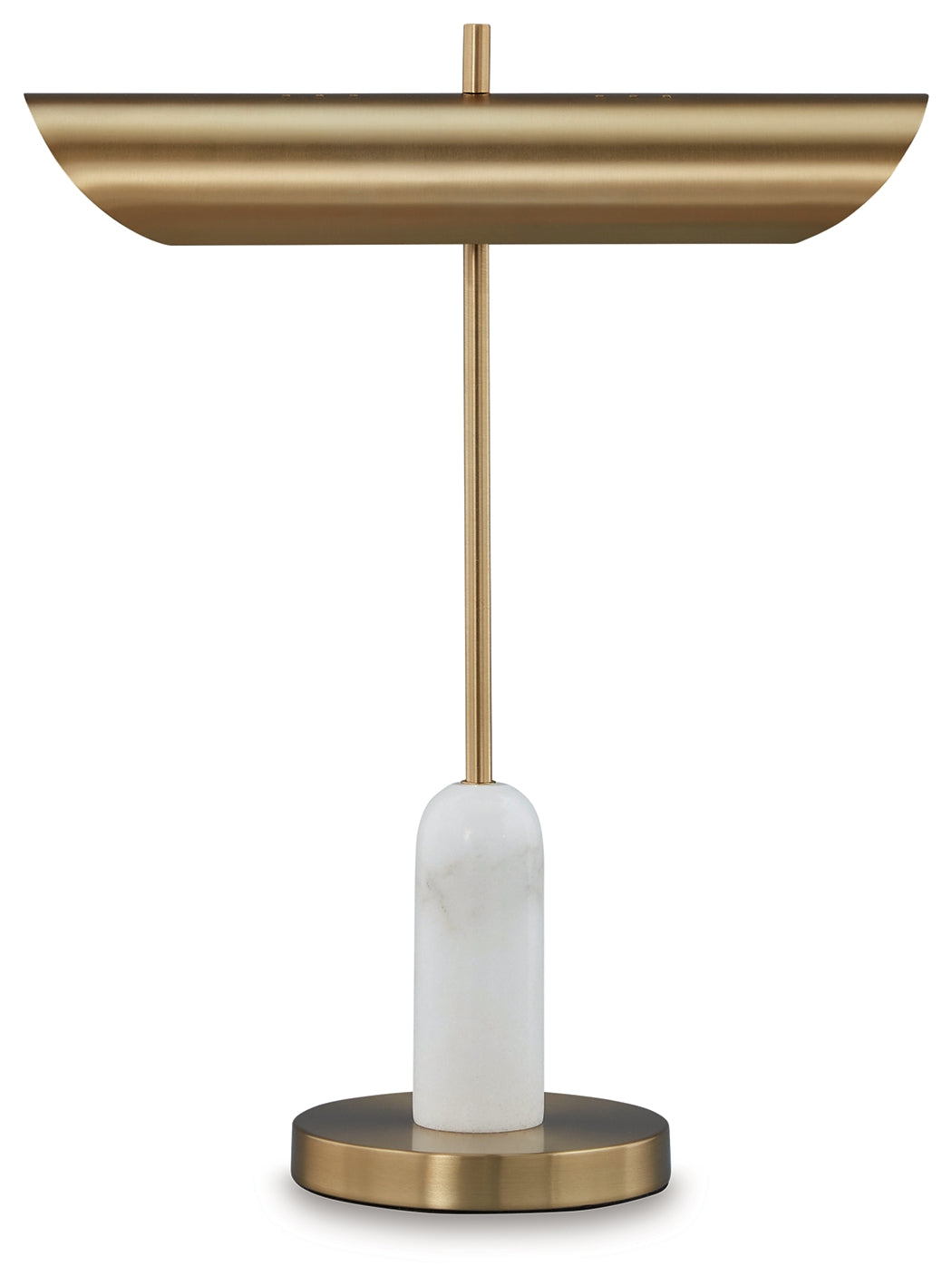 Rowleigh Gold Finish/White Desk Lamp - L734392