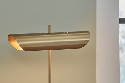 Rowleigh Gold Finish/White Desk Lamp - L734392