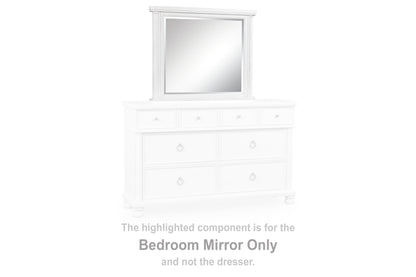 Rowlenstown Antique White Bedroom Mirror - PCB823-36