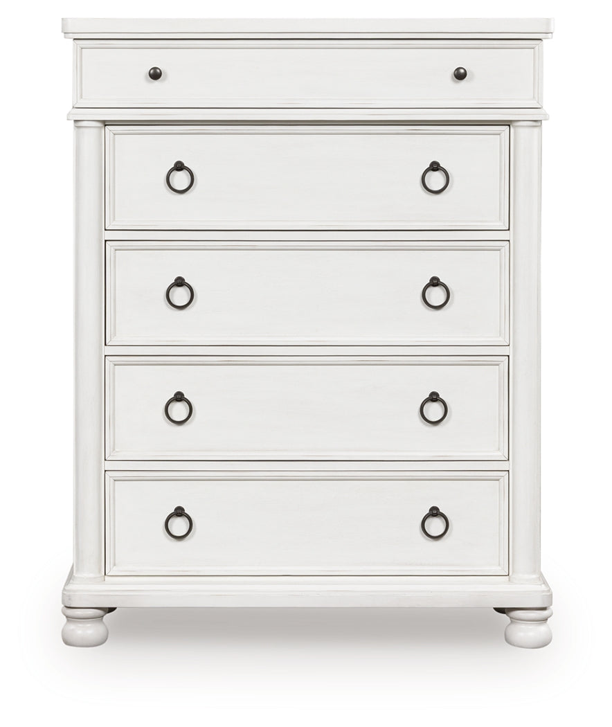 Rowlenstown Antique White Chest of Drawers - PCB823-46