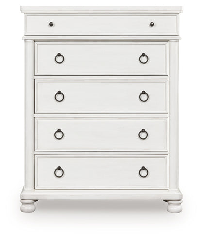 Rowlenstown Antique White Chest of Drawers - PCB823-46