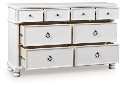 Rowlenstown Antique White Dresser - PCB823-31