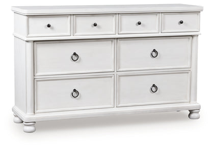 Rowlenstown Antique White Dresser - PCB823-31