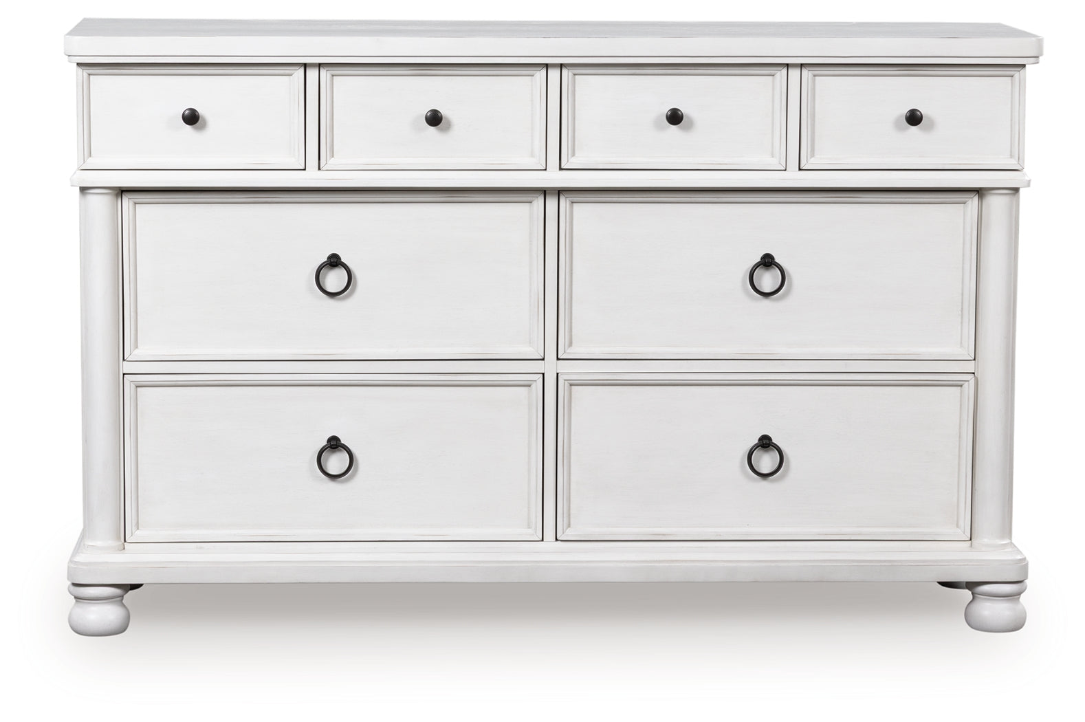 Rowlenstown Antique White Dresser - PCB823-31