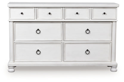Rowlenstown Antique White Dresser - PCB823-31