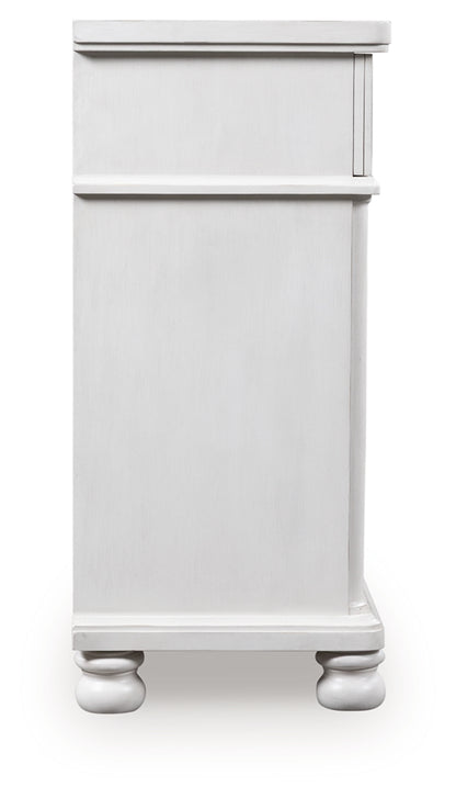 Rowlenstown Antique White Dresser - PCB823-31