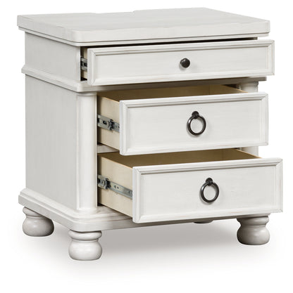 Rowlenstown Antique White Nightstand - PCB823-93