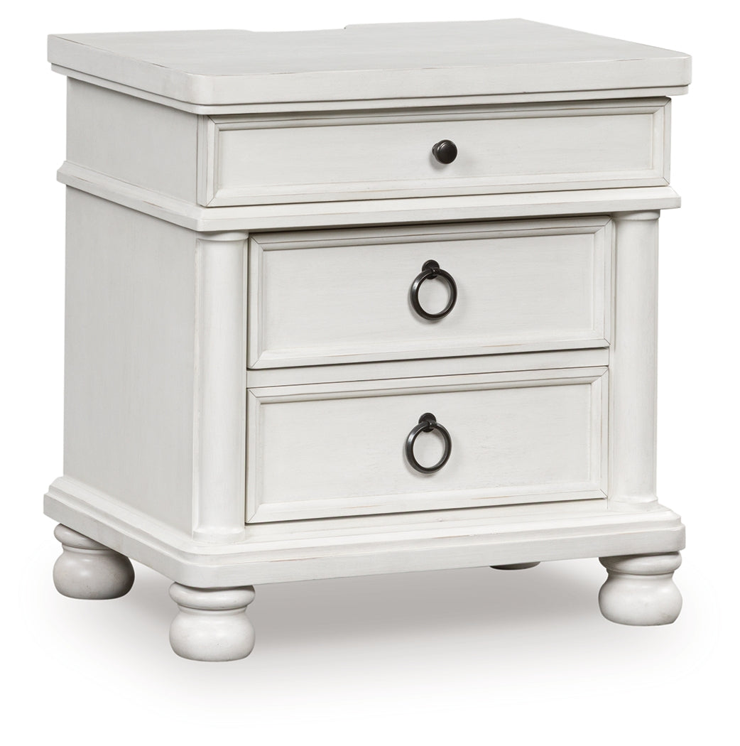 Rowlenstown Antique White Nightstand - PCB823-93