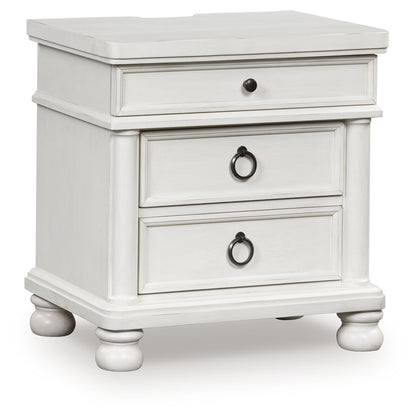 Rowlenstown Antique White Nightstand - PCB823-93