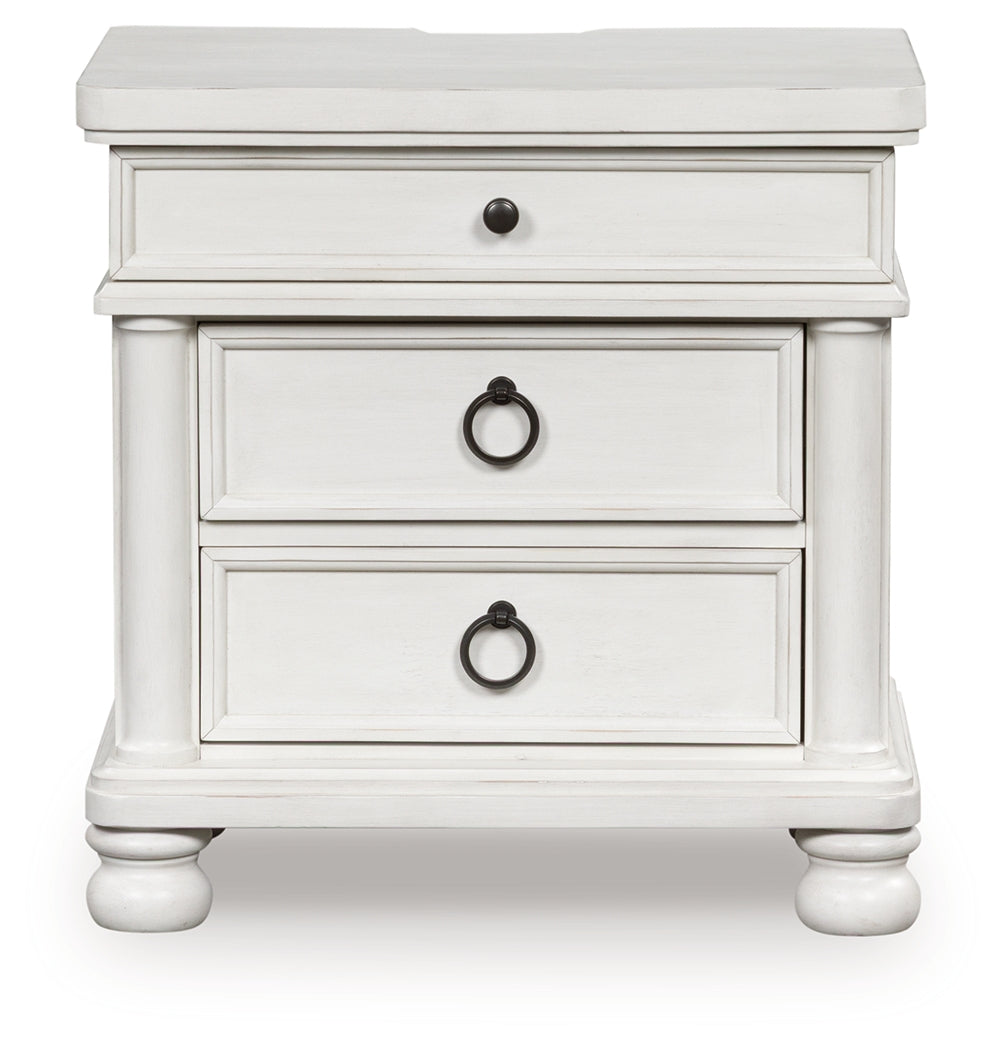 Rowlenstown Antique White Nightstand - PCB823-93