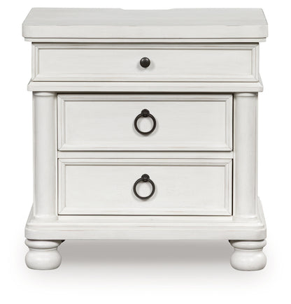 Rowlenstown Antique White Nightstand - PCB823-93