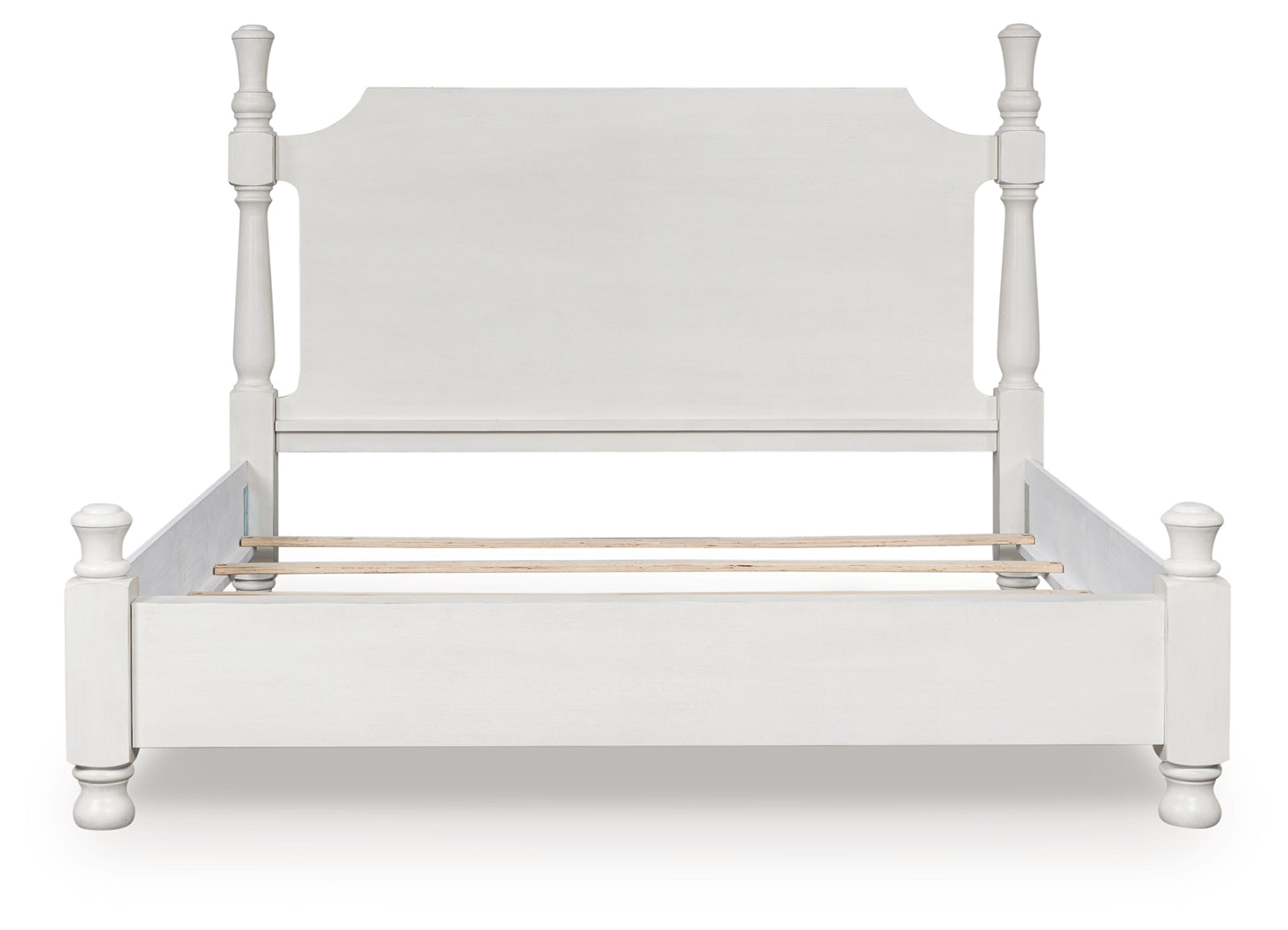 Rowlenstown Antique White Queen Poster Bed - PCB823B2