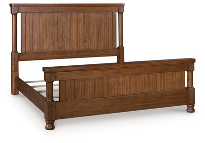 Rowlenstown Brown California King Poster Bed - PCB824B5