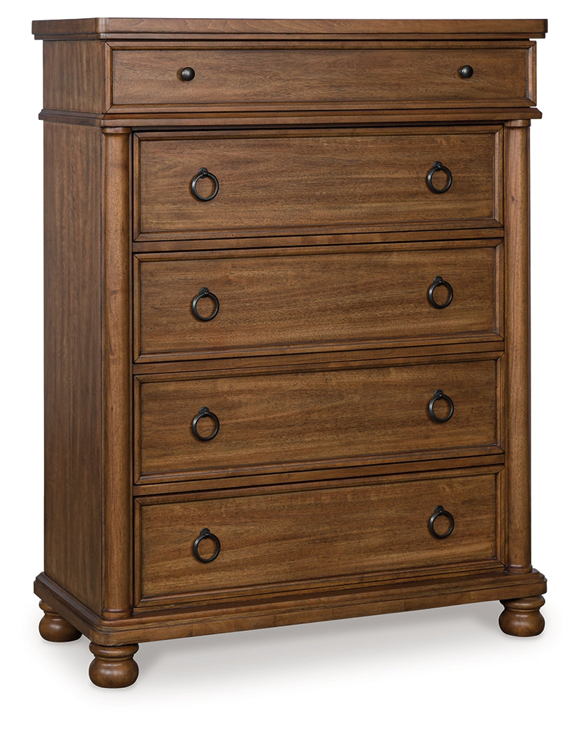 Rowlenstown Brown Chest of Drawers - PCB824-46