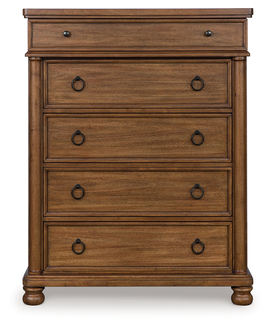 Rowlenstown Brown Chest of Drawers - PCB824-46