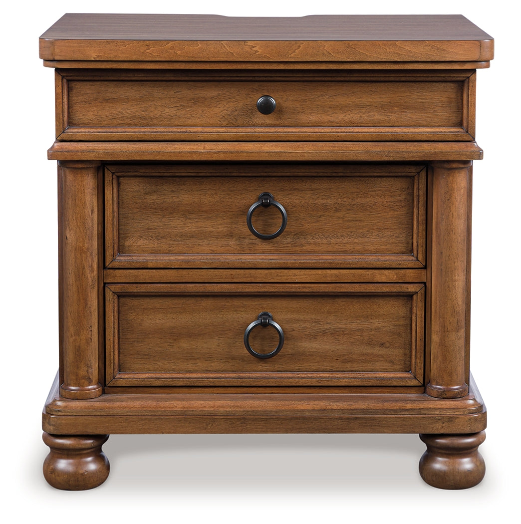 Rowlenstown Brown Nightstand - PCB824-93