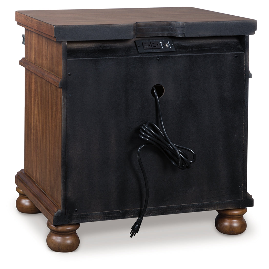 Rowlenstown Brown Nightstand - PCB824-93
