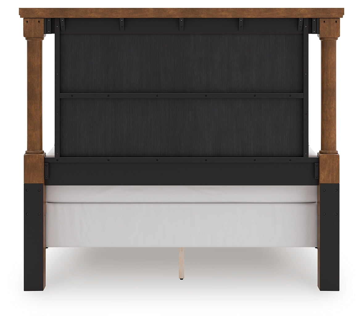 Rowlenstown Brown Queen Poster Bed - PCB824B2